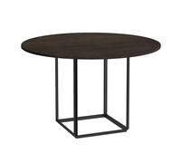 Table à manger Florence Ø120cm black powdercoated steel frame