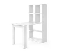 Table à manger Gael, 70x122cm avec 6 compartiments, Blanc, Vicco 43387