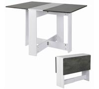 Table à Manger Gris - VIVOLILV -Table à Manger Pliante Cuisine - 102,5x76x73 cm - Pour Petits Espaces