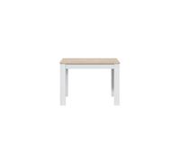 Table a manger LILIAN L109 x P67cm - Blanc / Bois