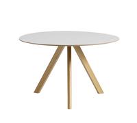 Table à manger linoléum Copenhague CPH 20 2.0 Ø120cm water-based lacquered oak base