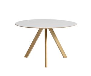 Table à manger linoléum Copenhague CPH 20 2.0 Ø120cm water-based lacquered oak base