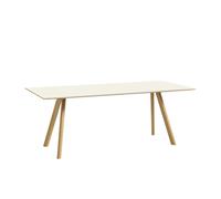 Table à manger linoléum Copenhague CPH30 2.0 200x90cm soaped solid oak base