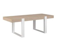 Parisot – Table à manger LOFT rectangulaire chêne/blanc 8 personnes 223,9x93x78,6