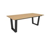 Table à manger Meuble Salle à Manger 194x90x74 cm Pour 10 personnes Chêne soft RF3781