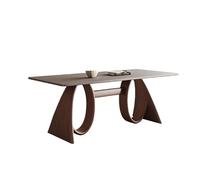 Table à Manger Moderne Table à Manger Nordique rétro en Bois, Moderne et Simple, Style Rock Board, for Maison familiale ou Petit Appartement Tables de Salle à Manger de Cuisine(130x80x75cm)