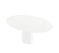 Table à manger NVL ovale 120x200cm frame white X042 matt lacquered Ø60cm