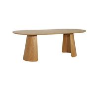 Table à manger oblongue décor bois 8 places chêne - Mathilde
