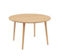 Table à manger ORATELLO placage chêne 120cm - Bois
