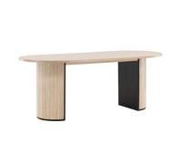 Table à Manger Ovale "Bianca" 200cm Naturel