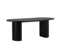 Table à Manger Ovale "Bianca" 200cm Noir
