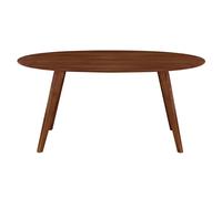Miliboo - Table à manger vintage ovale en bois foncé L160 cm MARIK