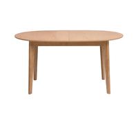 Table à manger ovale extensible en bois clair chêne L150-200 cm ANSEL
