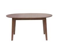 Table à manger ovale extensible en bois foncé noyer L150-200 cm ANSEL