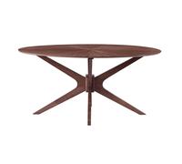 Miliboo - Table à manger design ovale noyer L160 cm DIELLI