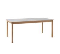 &Tradition Table à manger Patch HW1 180x90x75cm extensible Beige Arizona 0748 L 180->280cm/patins feutre/ferrures laiton