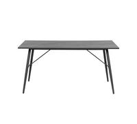 Table à manger PAYTON avec pieds métal noir - 160x90 cm