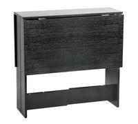 Table à Manger - PEACHES - Console Pliable - Noir - Facile à nettoyer - Design Contemporain