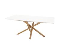 - Table de repas 90 x 180 cm Piazza blanc