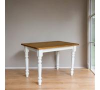 Table à manger pin massif blanc couleurs 50-130 cm table de cuisine