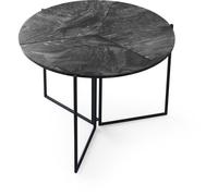 Table à manger pliable - YAPRAK - Anthracite - Ronde - 4 personnes - 100 x 100 x 72 cm