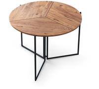 Hanah Home - Table de repas en aggloméré et métal Yaprak Pin G