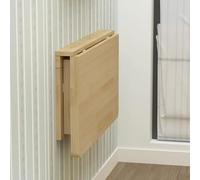 Table à Manger Pliante compacte en Bois Bureau Pliant Mural Peu encombrant for Petits Espace buanderie salles à Mange Chambres et Bureaux à Domicile(80x50cm/32x20in)