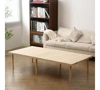 Table à manger pliante en bois pique - nique extérieur table de plage portable Party barbecue bois massif salon table de thé,120x56cm