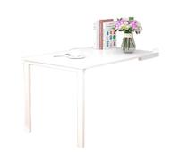 Table à Manger Pliante Murale, Bureau Flottant Moderne et Polyvalent, Poste de Travail Pliable avec Pieds en Fer, pour Cuisine, buanderie, Restaurant, Bureau