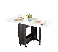 Table à manger pliante peu encombrante, style nordique, réglable et compact, table polyvalente