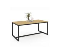 IDMarket Table à manger Detroit rectangulaire pour 8 personnes design industriel 180 cm