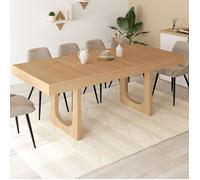 Table à manger rectangle extensible - IDMARKET - ALOISE - Bois - 4-8 personnes - 160-200 cm