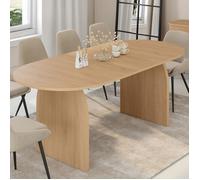 Table à manger rectangle extensible - IDMARKET - EDITH - Bois - 6-10 personnes - 160-200 cm