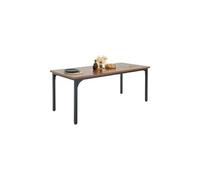Table à Manger Rectangulaire 180x80x75cm Capacité 136,1kg pour 6 à 8 Personnes