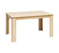 5five – Table à manger Abana – Rectangulaire 140 cm – 6 places – Bois clair