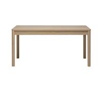 Table à manger rectangulaire avec rangements finition bois clair chêne L160 cm IZZIE