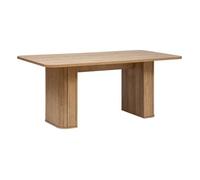 Atmosphera Table à manger Colva en placage effet bois L180 x 90 cm pour 6 personnes