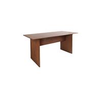 sweeek Table à manger rectangulaire effet bois sculpté 4-6 places 170cm couleur noyer Bois