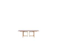 Table à Manger Rectangulaire MOEBE 160x90 avec 2 Rallonges, Lilas Doux