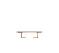 Table à Manger Rectangulaire MOEBE 220 x 90 cm avec 2 Rallonges, Lilas Clair