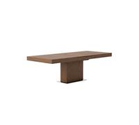 Table à manger rectangulaire noyer 1015C, 180/240 x 100 x 75 cm. -