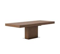 Table à manger rectangulaire noyer Marron