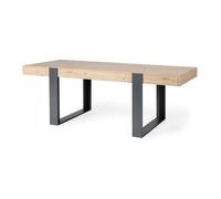 Parisot Table à manger rectangulaire Industriel L 223,9 x P 93 x H 78,6 cm