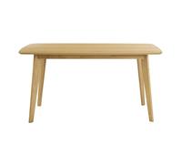 Table à manger rectangulaire scandinave bois clair chêne L150 cm LEENA