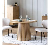 Happy Garden Table à manger ronde LIV 110 cm style scandinave 5 places