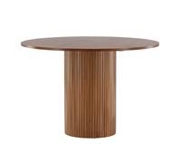Table à Manger Ronde "Bianca" 110cm Noyer
