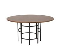 Table à Manger Ronde "Copenhagen" 140cm Marron
