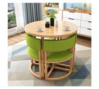 Table à manger ronde de 80 cm pour bureau, réception, conférence, gain de place, appartement, étude, balcon, salon de beauté, café, séminaire, salle de réunion, canapé avec siège inclus.