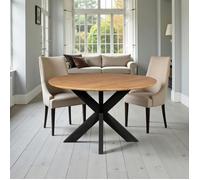 Table à manger ronde en bois de manguier Ø130 cm CORTINA