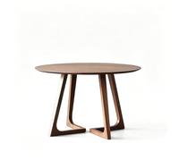 Table à manger ronde en bois massif pour quatre, table à manger de style médiéval avec base, petite table basse ronde décontractée en bois, adaptée à la salle à manger et au salon 80cm